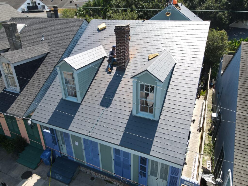 metal slate roofing in new orleans - synergy roofing