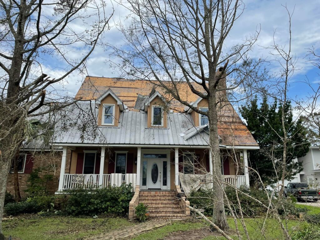 damaged roof storm louisiana - roofing company in covington - synergy roofing