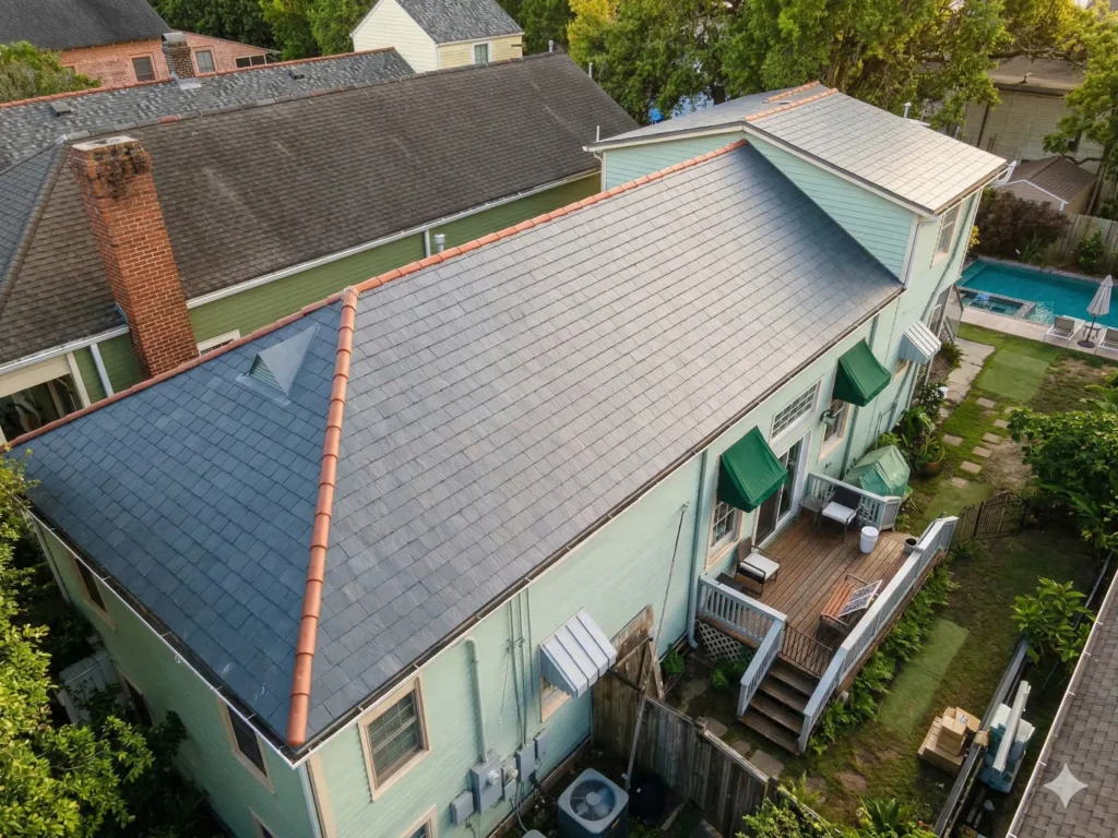 slate roofing in new orleans - synergy roofing